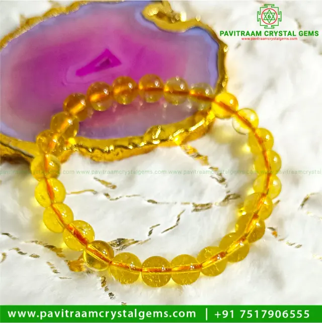 Yellow Citrine Bracelet