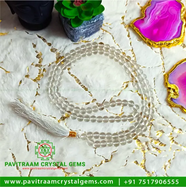 Clear Quartz Jaap Mala