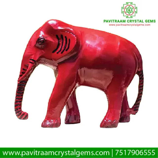 🐘 Red Elephant Idol – South Zone Strength, Stability & Fame Enhancer