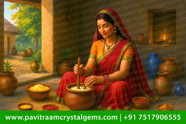 Dahi Manthan Painting – ESE Zone | W-33 Inch X H-22 Inch
