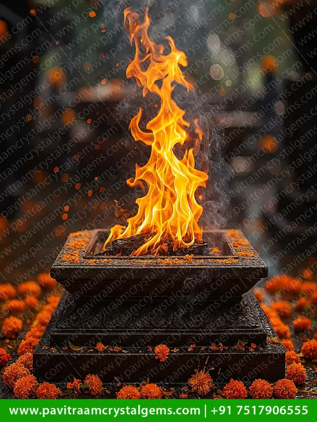 🔥 Hawan Agni Painting – SE Zone Fire Energy & Financial Success Enhancer | W-18 Inch X H-24 Inch