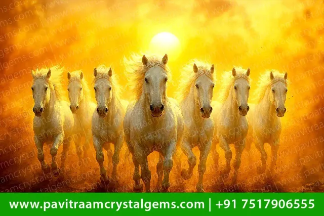 🐎 7 Horses Painting – South Zone | W-33 Inch X H-22 Inch